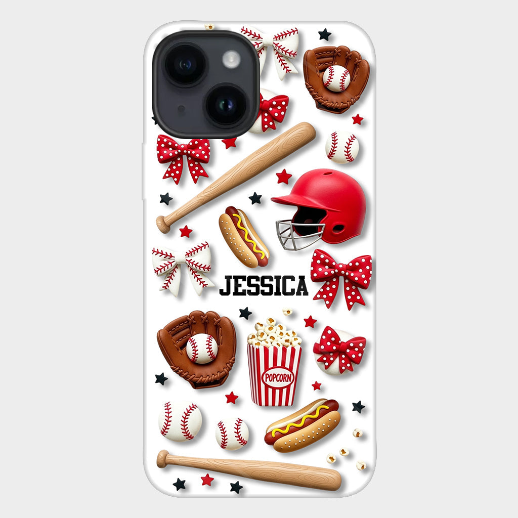 Love Baseball - Personalized Baseball Full Print Phone Case