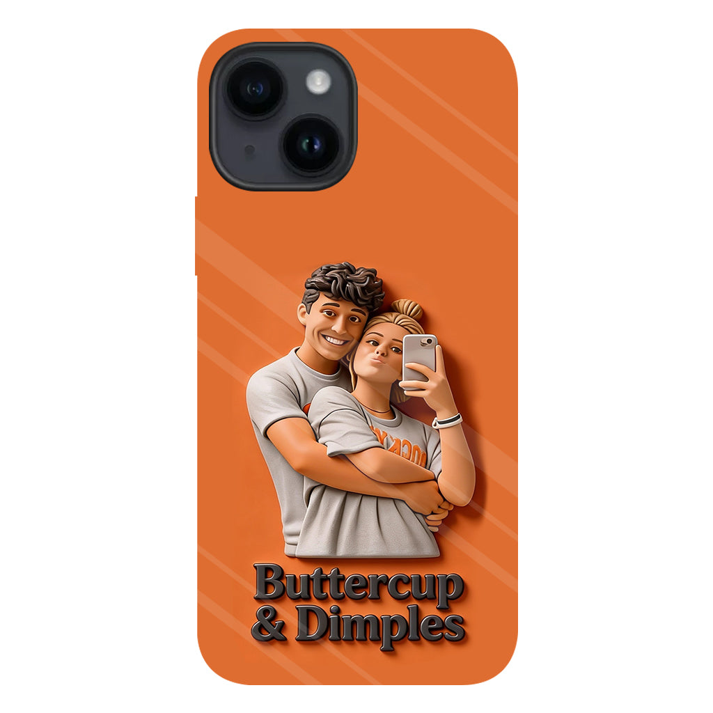 Individuell gestaltbar mit jedem Foto – Perfektes Valentinstagsgeschenk – Personalisierte Handyhülle mit vollflächigem Aufdruck für Paare