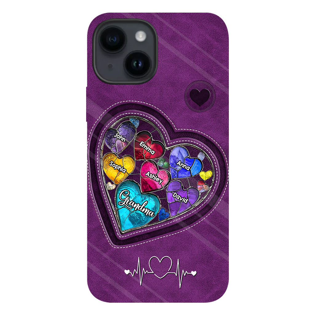 Grandma's Mom's Sweethearts - Personalized Grandma Full Print Phone Case