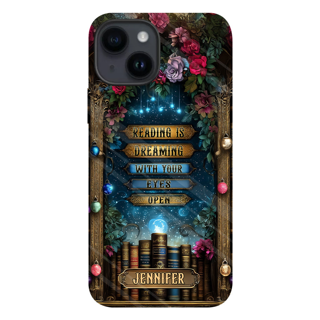 Reading is Dreaming - Personalized Book Full Print Phone Case