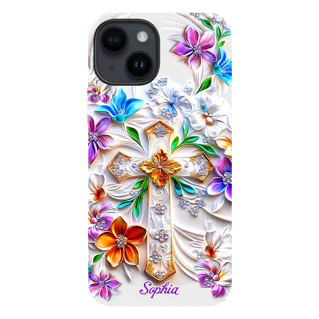 Glaube – Personalisierte Handyhülle mit christlichem Volldruck