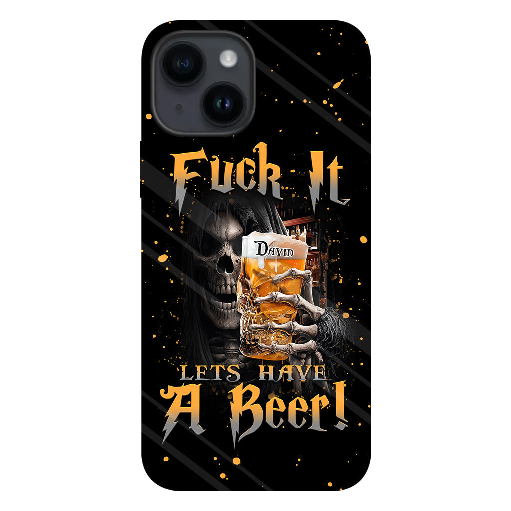 Let's Have A Beer - Personalized Beer Full Print Phone Case