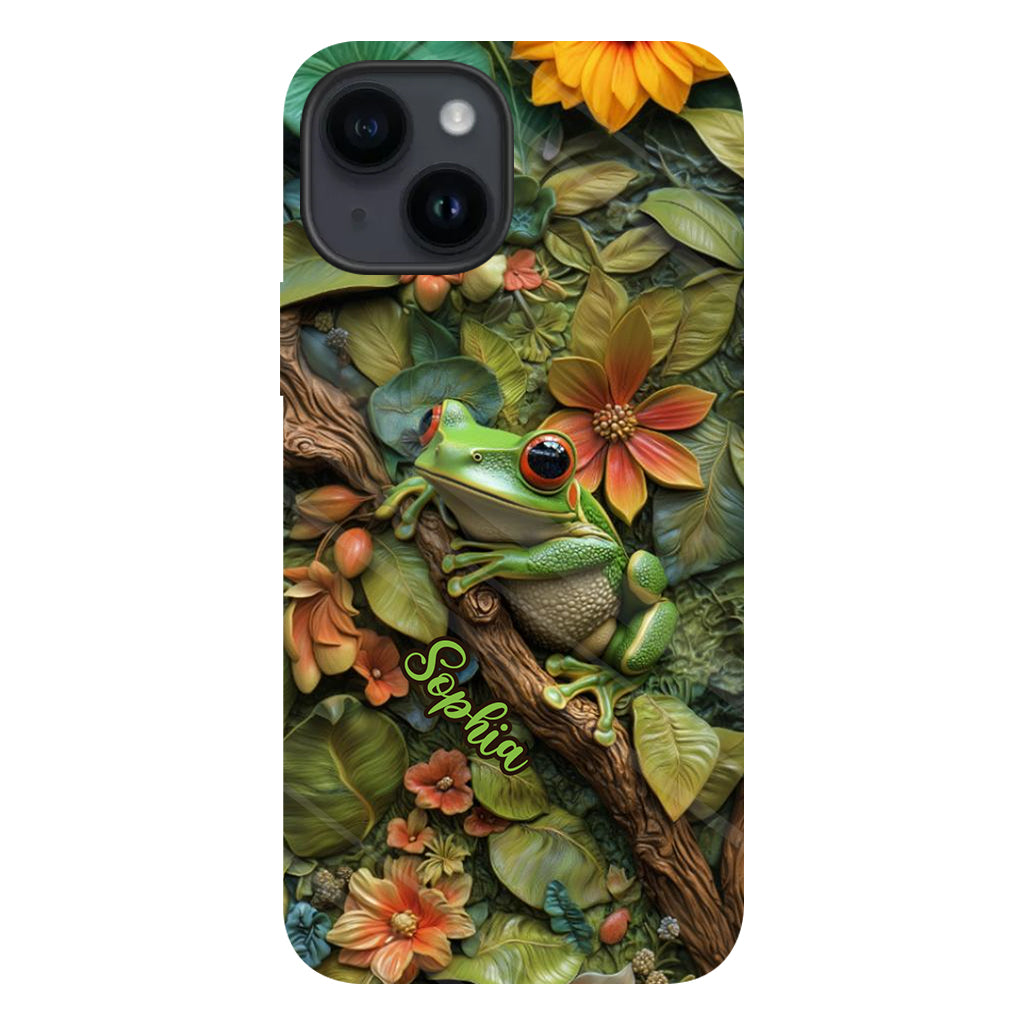 Adorable Frog - Personalized Frog Full Print Phone Case