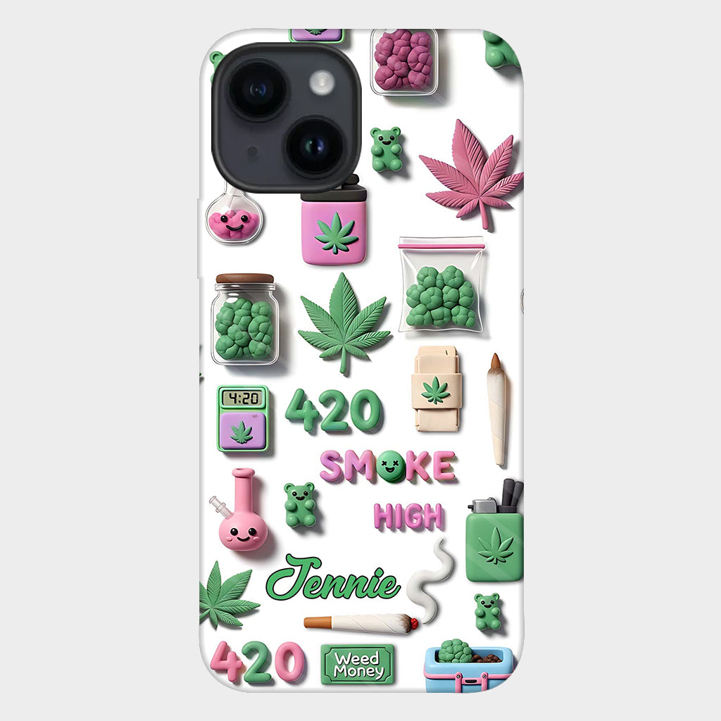 Stoner Chic – Personalisierte Handyhülle mit Weed-Motiv