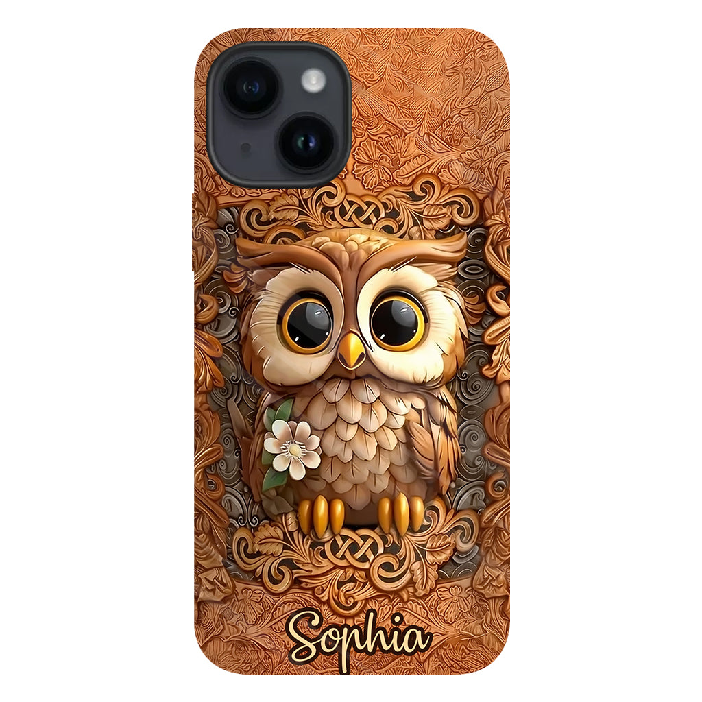 Beautiful Owl - Personalized Owl Full Print Phone Case
