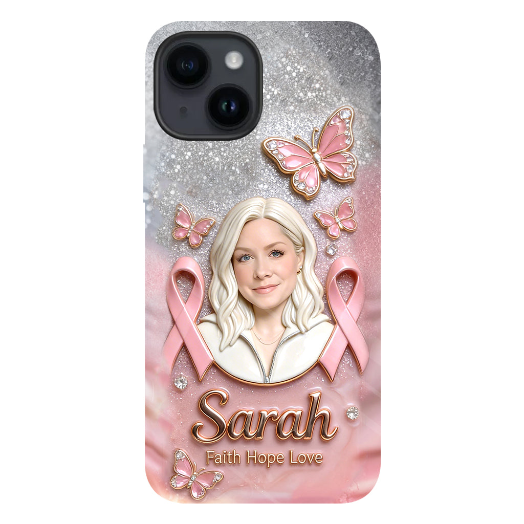 Custom Any Photo - Personalized Breast Cancer Awareness Full Print Phone Case