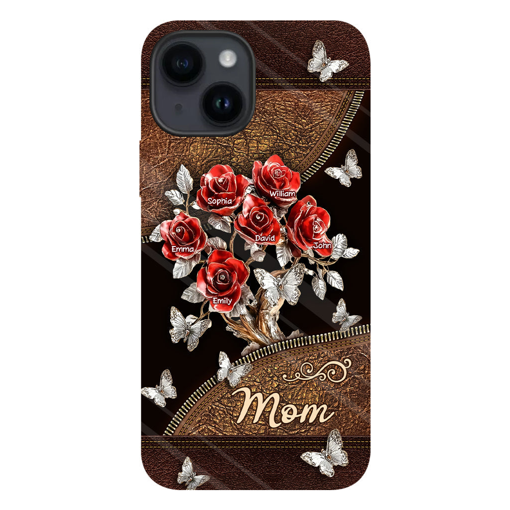 Wunderschönes Rosen-Geschenk für Mama, Oma,... - Personalisierte Handyhülle mit Vollbild-Aufdruck für Mutter