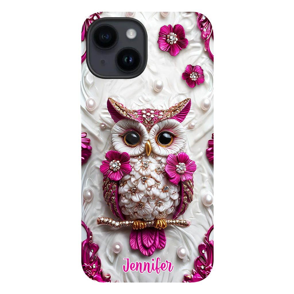 Beautiful Owl - Personalized Owl Full Print Phone Case