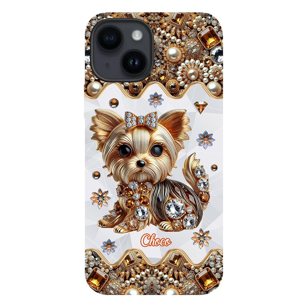Liebe Yorkshire Terrier - Personalisierte Handyhülle mit Hundemotiv