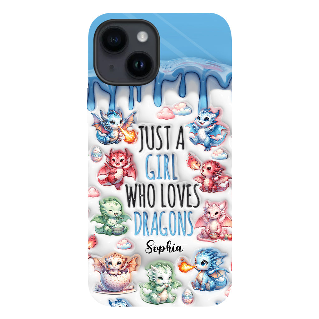 Just A Girl Who Loves Dragons - Personalized Dragon Full Print Phone Case