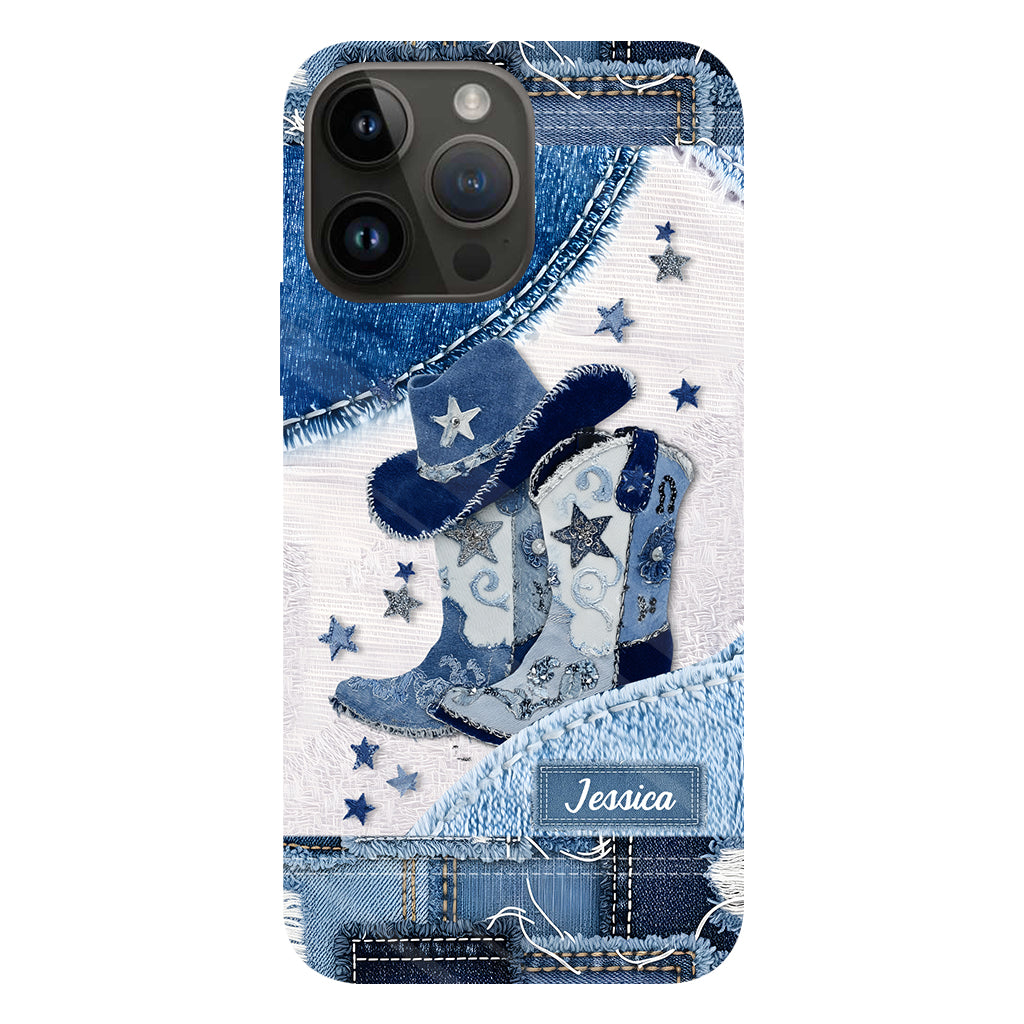Cowgirl Boots - Personalized Cowgirl Full Print Phone Case