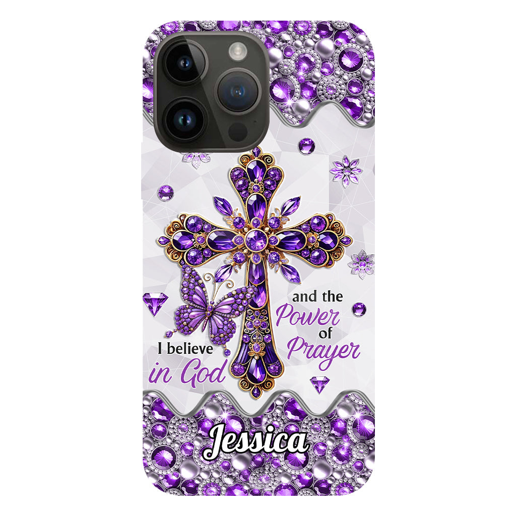 I Believe In God - Personalized Christian Full Print Phone Case