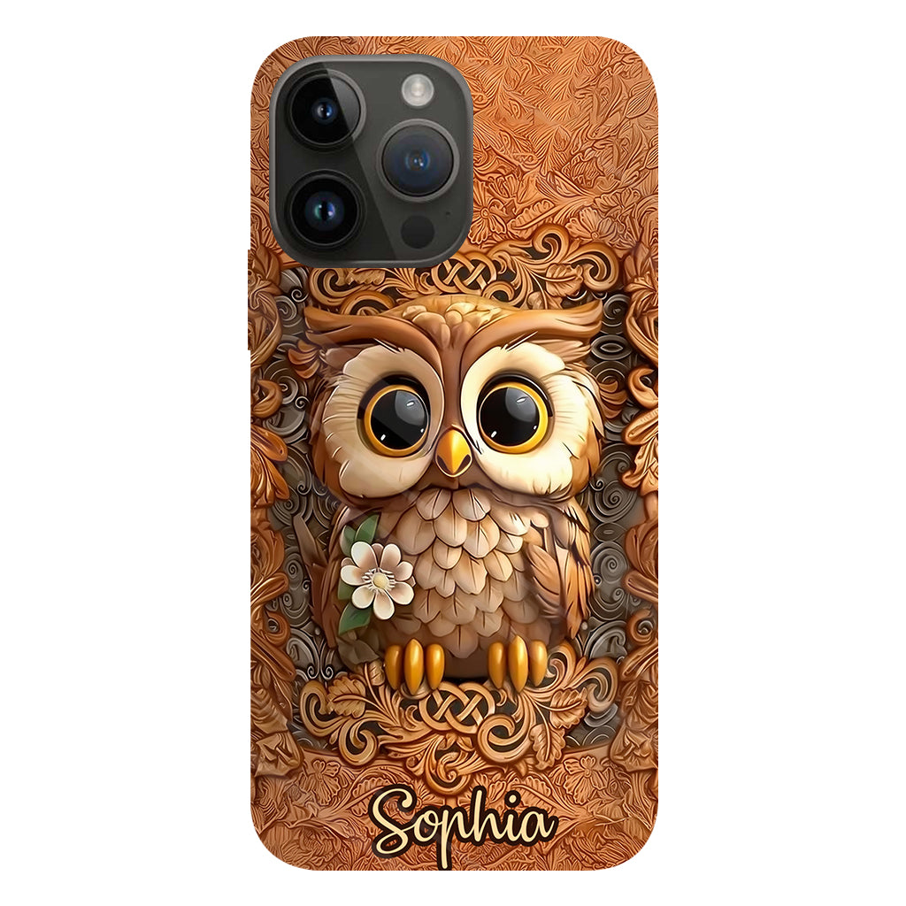 Beautiful Owl - Personalized Owl Full Print Phone Case
