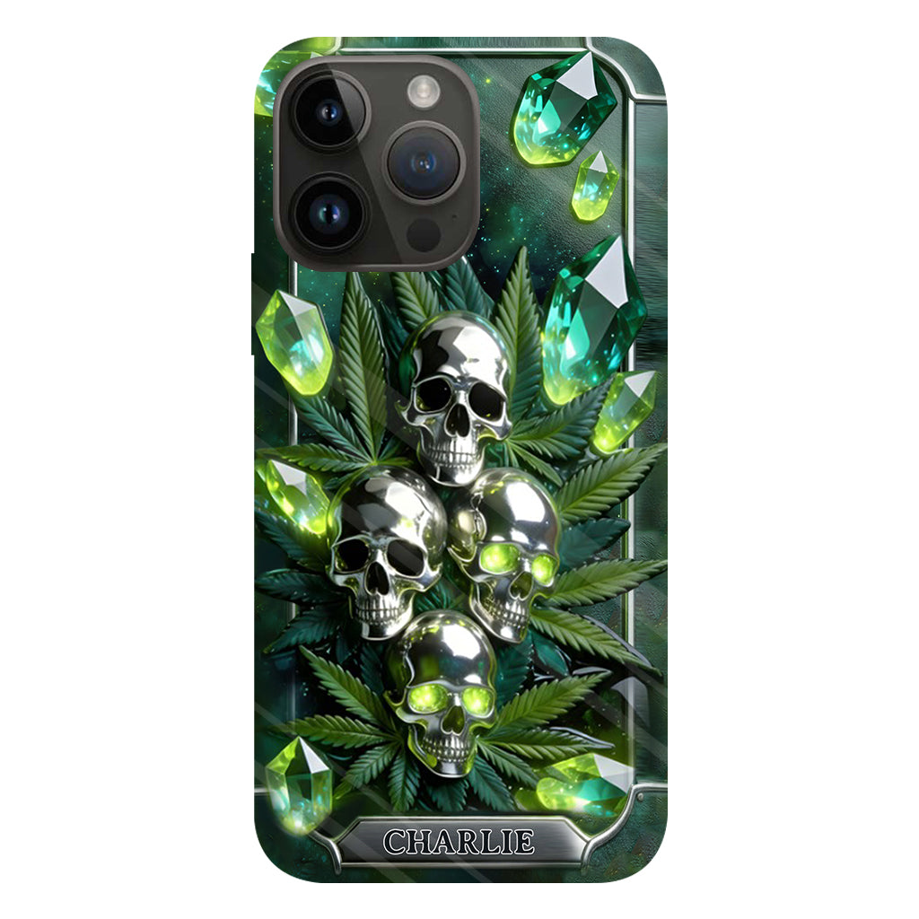 Smokers - Personalized Weed Full Print Phone Case & Phone Grip