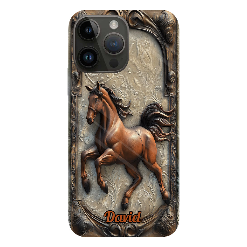 Liebe zum Pferd – Personalisierte Handyhülle mit Pferdemotiv