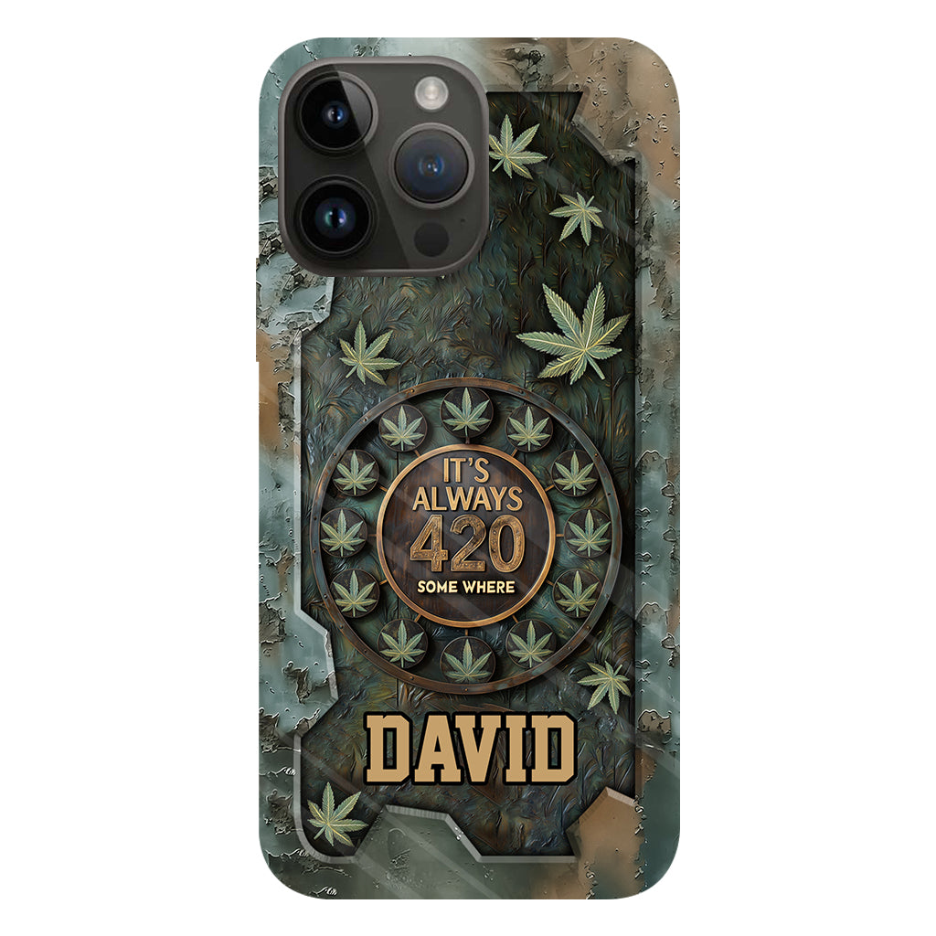 It's Always 420 - Personalized Weed Full Print Phone Case