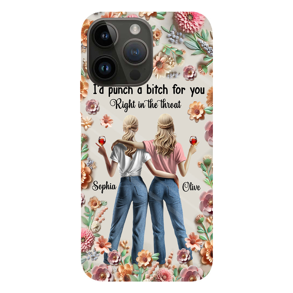Punch Bitch Besties - Personalized Bestie Full Print Phone Case