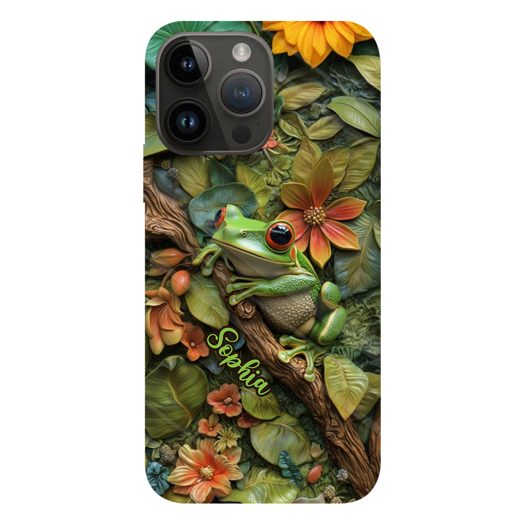 Adorable Frog - Personalized Frog Full Print Phone Case