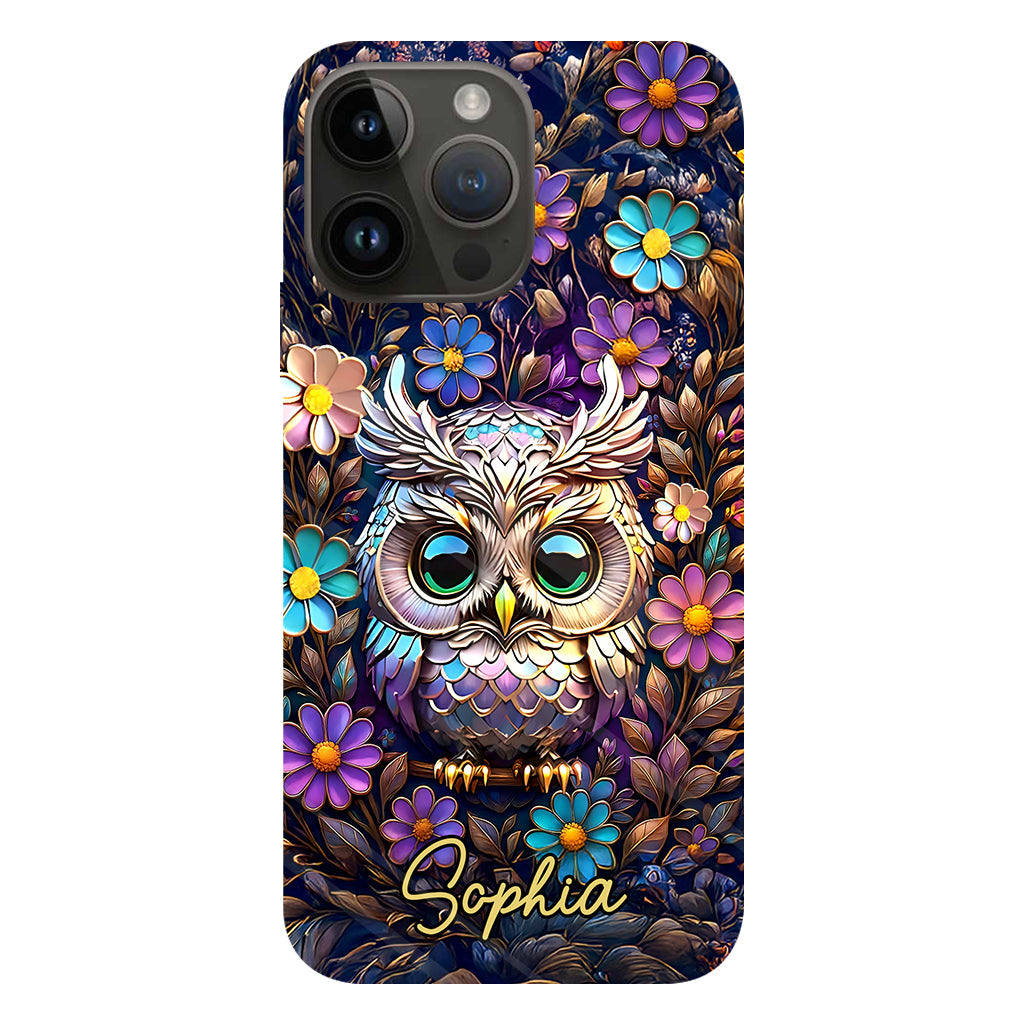 Cute Owl - Personalized Owl Full Print Phone Case