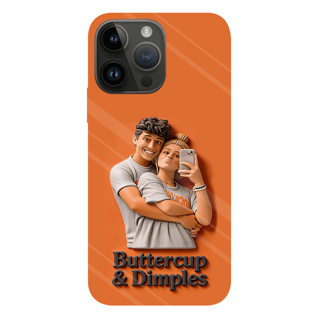 Individuell gestaltbar mit jedem Foto – Perfektes Valentinstagsgeschenk – Personalisierte Handyhülle mit vollflächigem Aufdruck für Paare