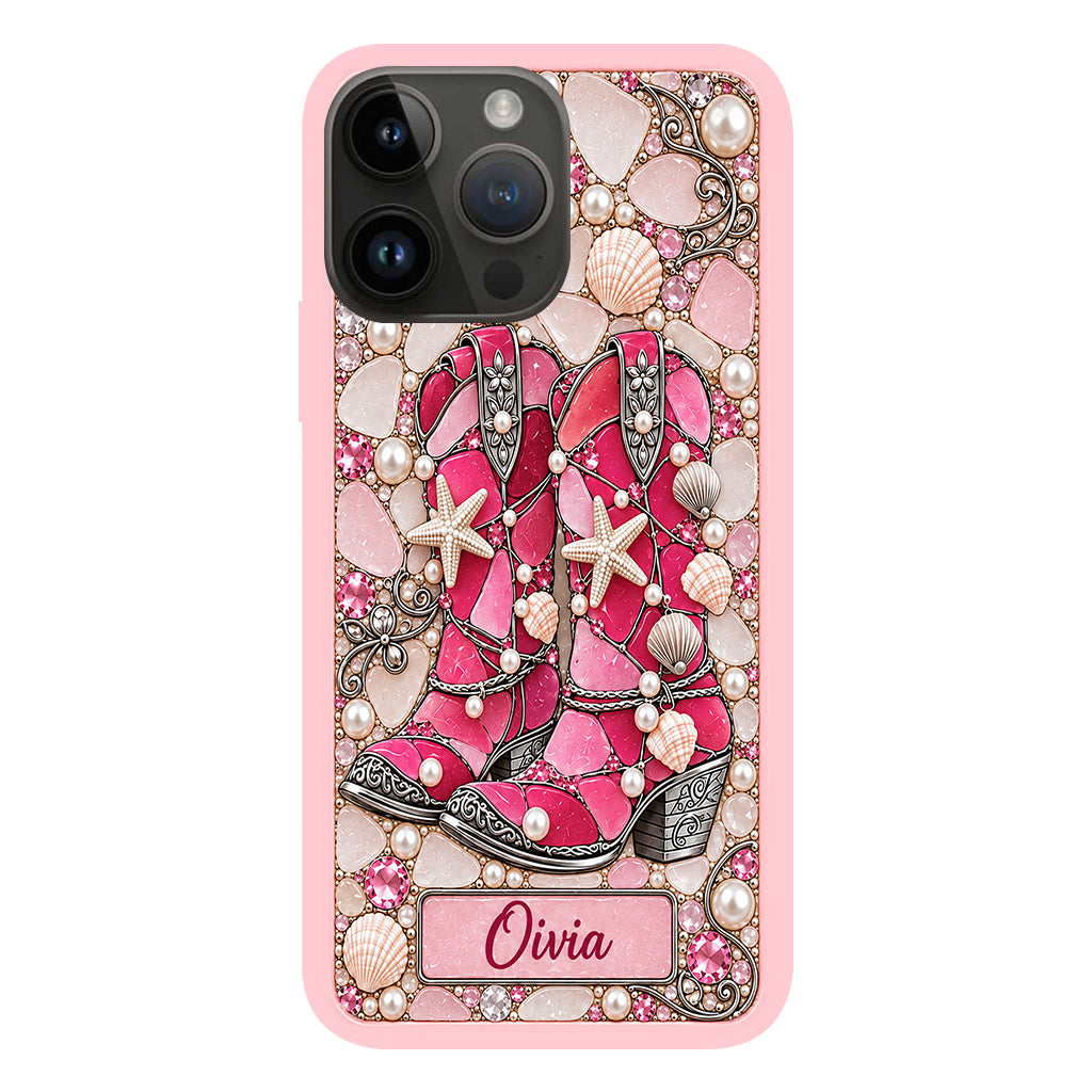 Cowgirl Boots - Personalized Cowgirl Full Print Phone Case