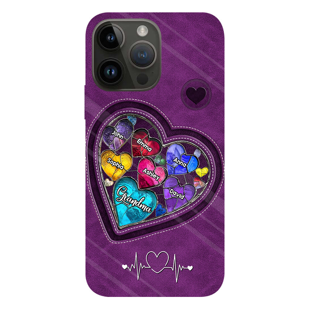 Grandma's Mom's Sweethearts - Personalized Grandma Full Print Phone Case