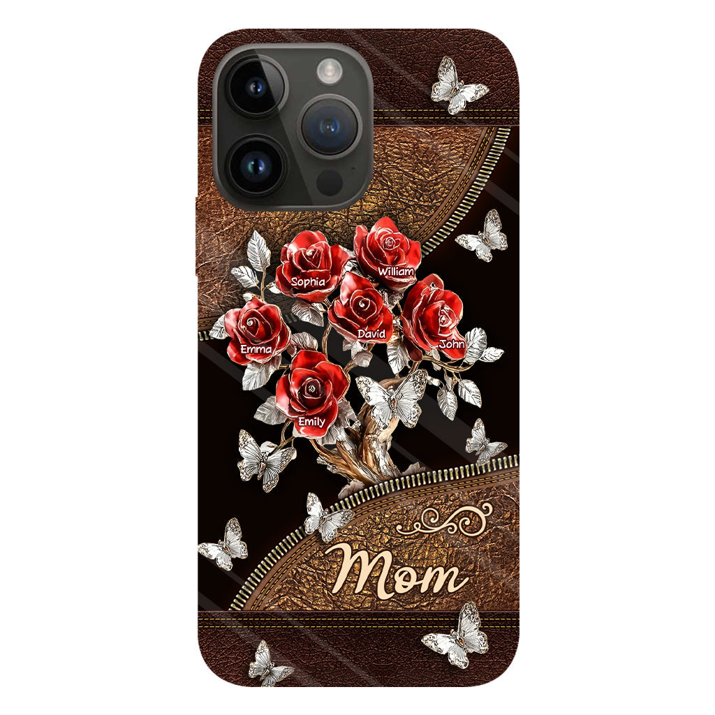 Wunderschönes Rosen-Geschenk für Mama, Oma,... - Personalisierte Handyhülle mit Vollbild-Aufdruck für Mutter