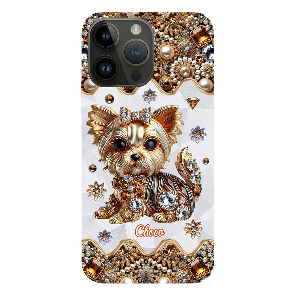 Liebe Yorkshire Terrier - Personalisierte Handyhülle mit Hundemotiv