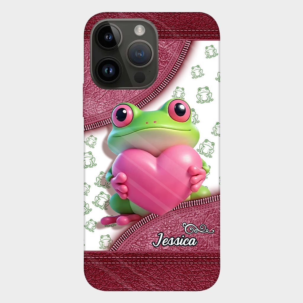 Love Frog – Personalisierte Handyhülle mit Froschmotiv