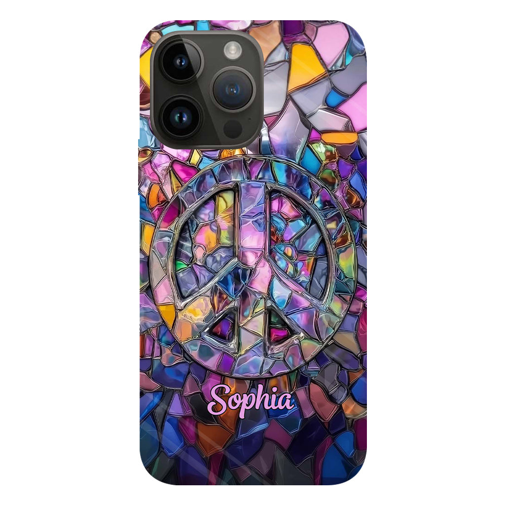 Hippie Soul – Personalisierte Handyhülle mit Hippie-Vollbilddruck