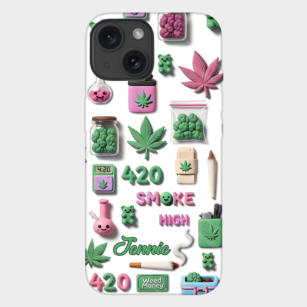 Stoner Chic – Personalisierte Handyhülle mit Weed-Motiv