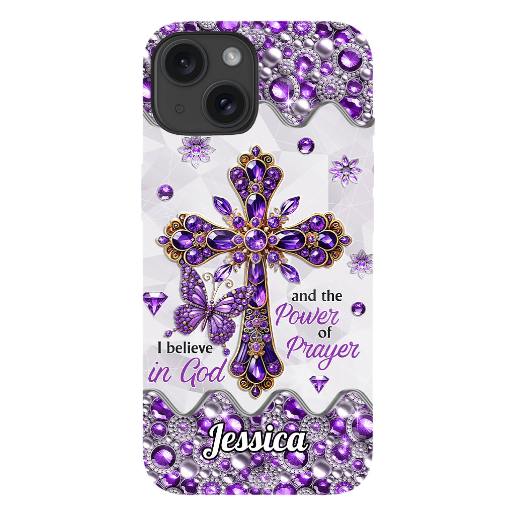 I Believe In God - Personalized Christian Full Print Phone Case