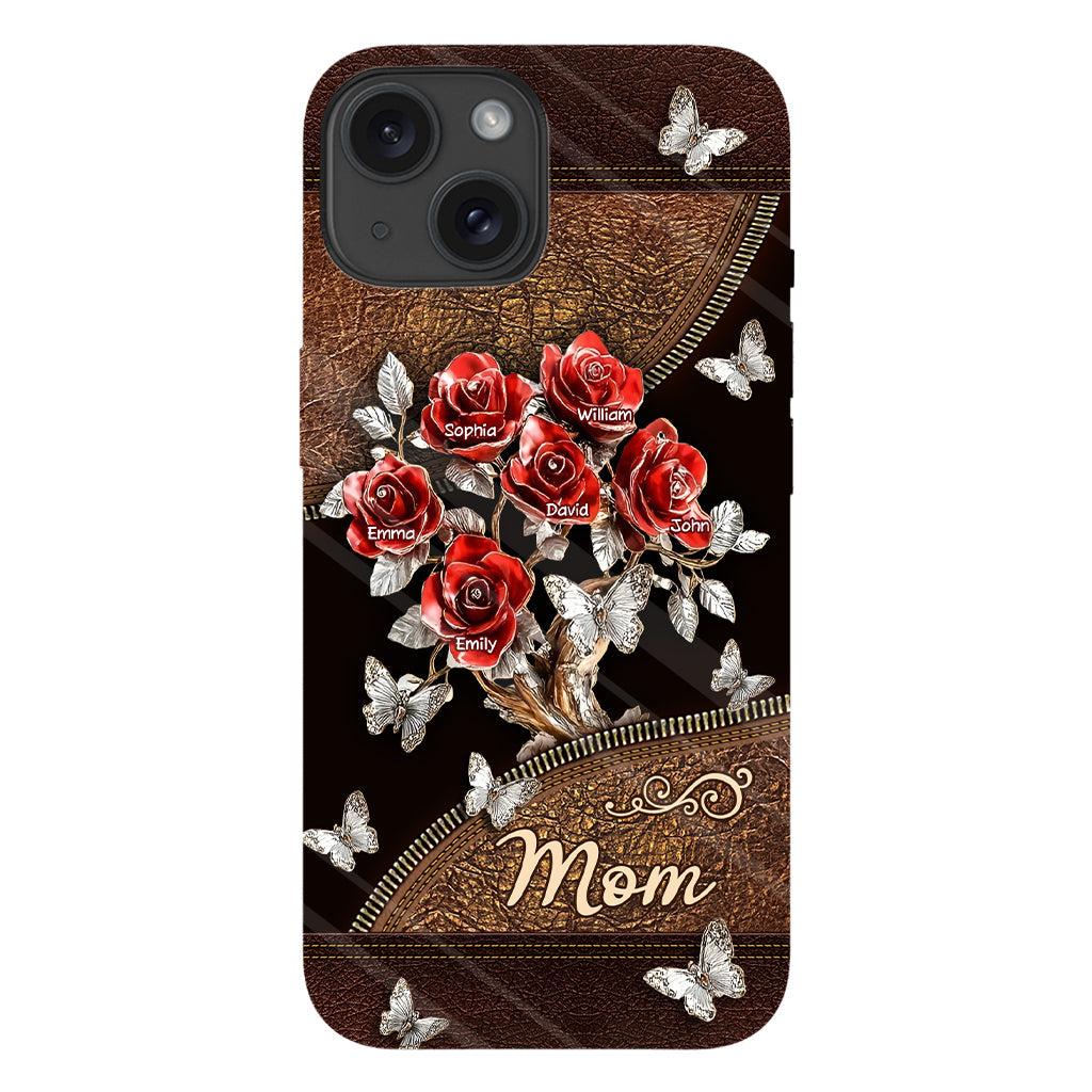 Wunderschönes Rosen-Geschenk für Mama, Oma,... - Personalisierte Handyhülle mit Vollbild-Aufdruck für Mutter
