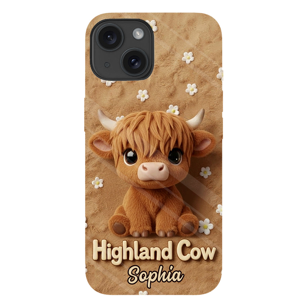 Just A Girl Who Loves Highland Cows - Personalized Highland Cow Full Print Phone Case