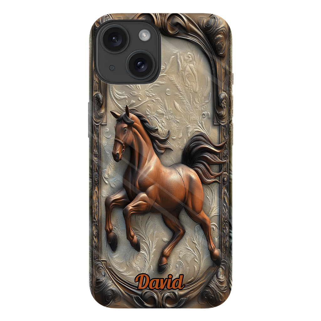 Liebe zum Pferd – Personalisierte Handyhülle mit Pferdemotiv