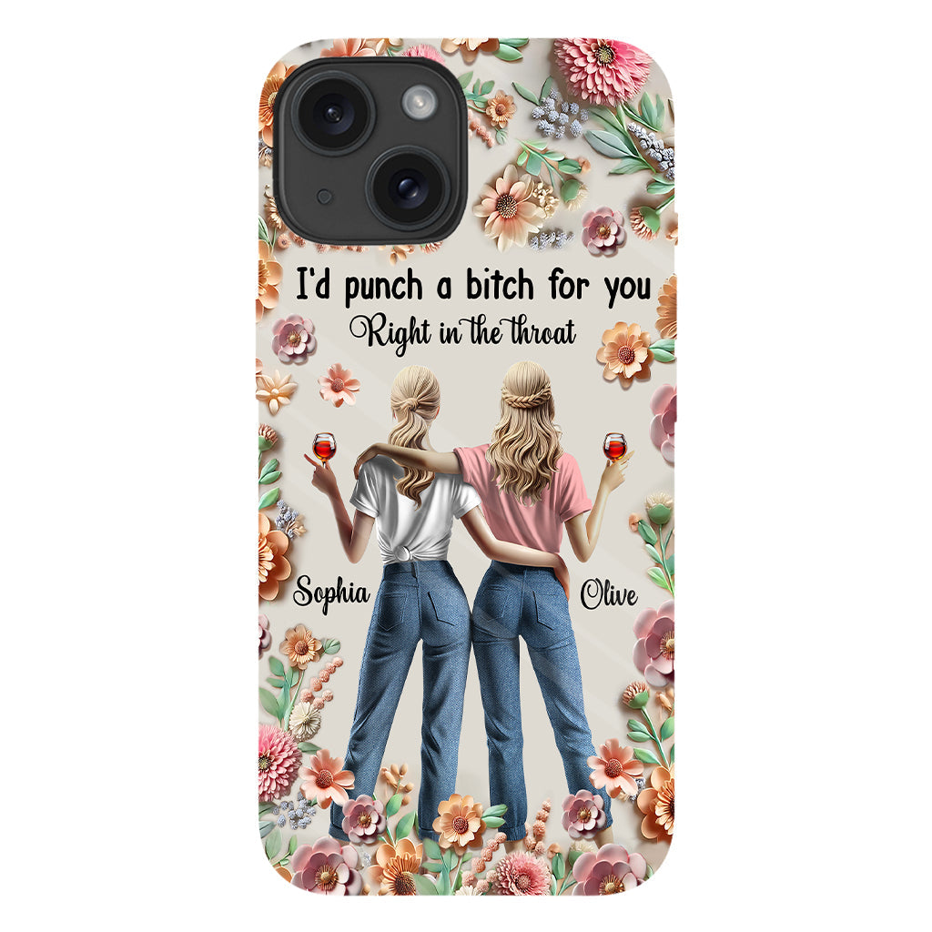 Punch Bitch Besties - Personalized Bestie Full Print Phone Case