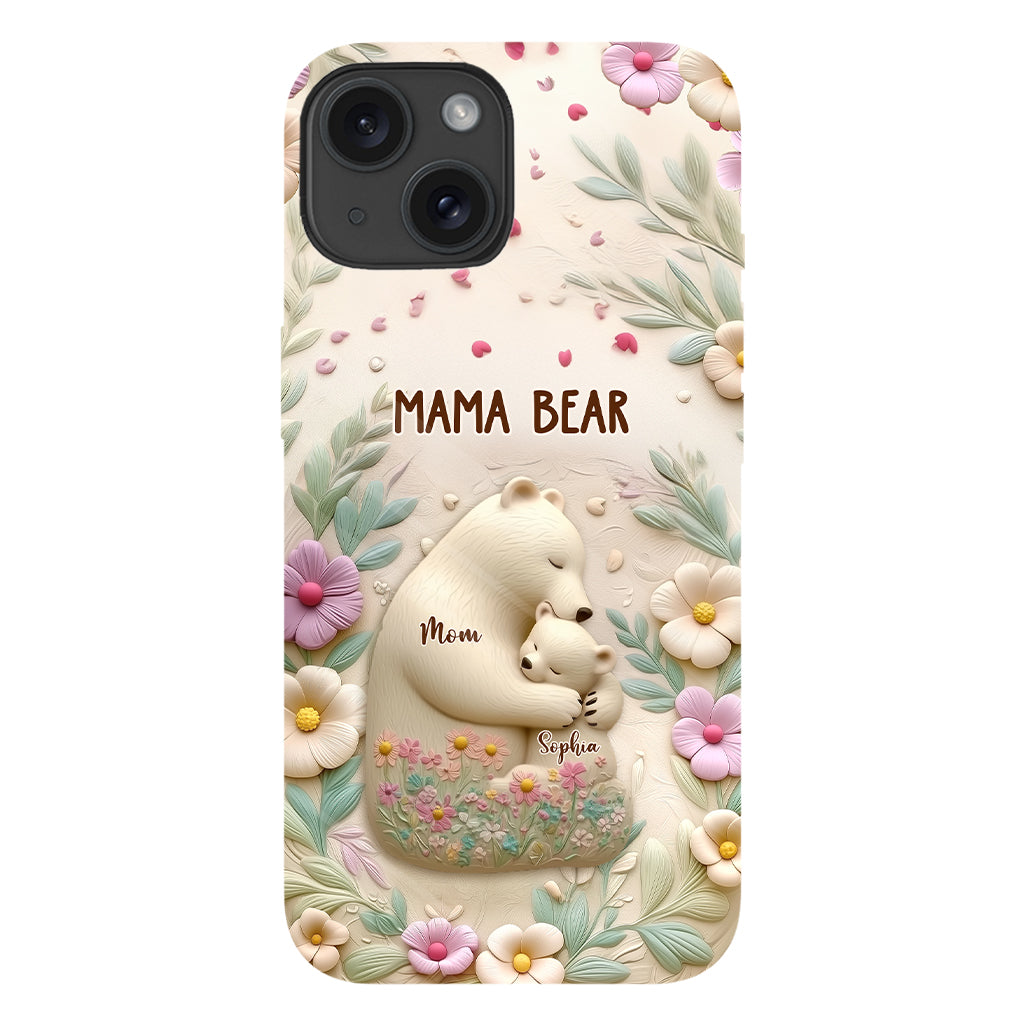 Mama Bär – Personalisierte Handyhülle mit Muttermotiv