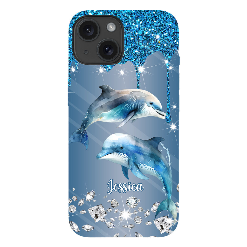 Beautiful Dolphins - Personalized Dolphin Full Print Phone Case