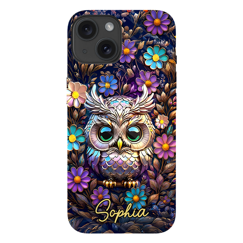 Cute Owl - Personalized Owl Full Print Phone Case