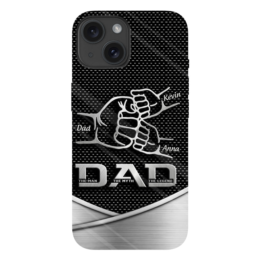 Dad The Man The Myth The Legend First Bump - Christmas Gift for Dad - Personalized Father Full Print Phone Case