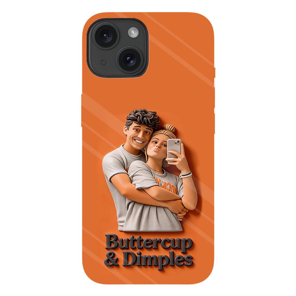 Individuell gestaltbar mit jedem Foto – Perfektes Valentinstagsgeschenk – Personalisierte Handyhülle mit vollflächigem Aufdruck für Paare