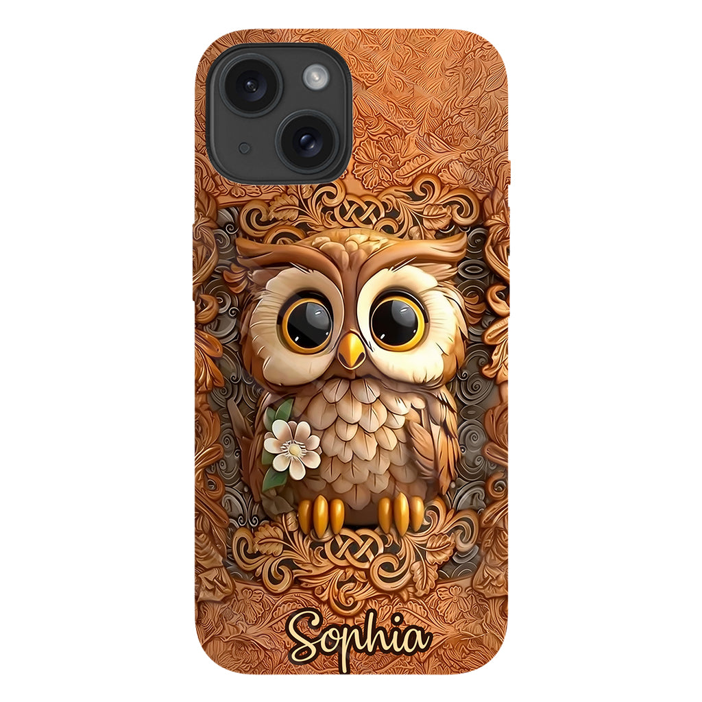 Beautiful Owl - Personalized Owl Full Print Phone Case