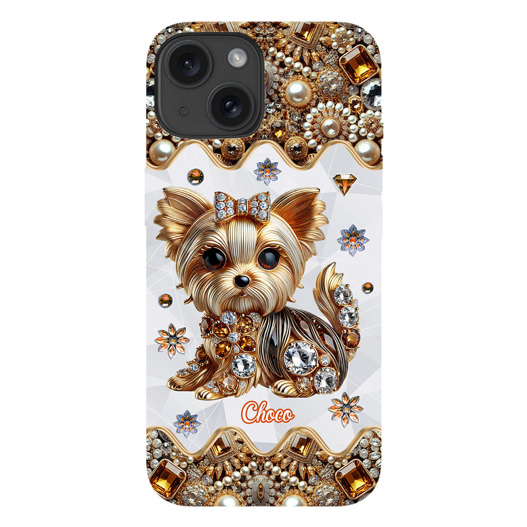 Liebe Yorkshire Terrier - Personalisierte Handyhülle mit Hundemotiv