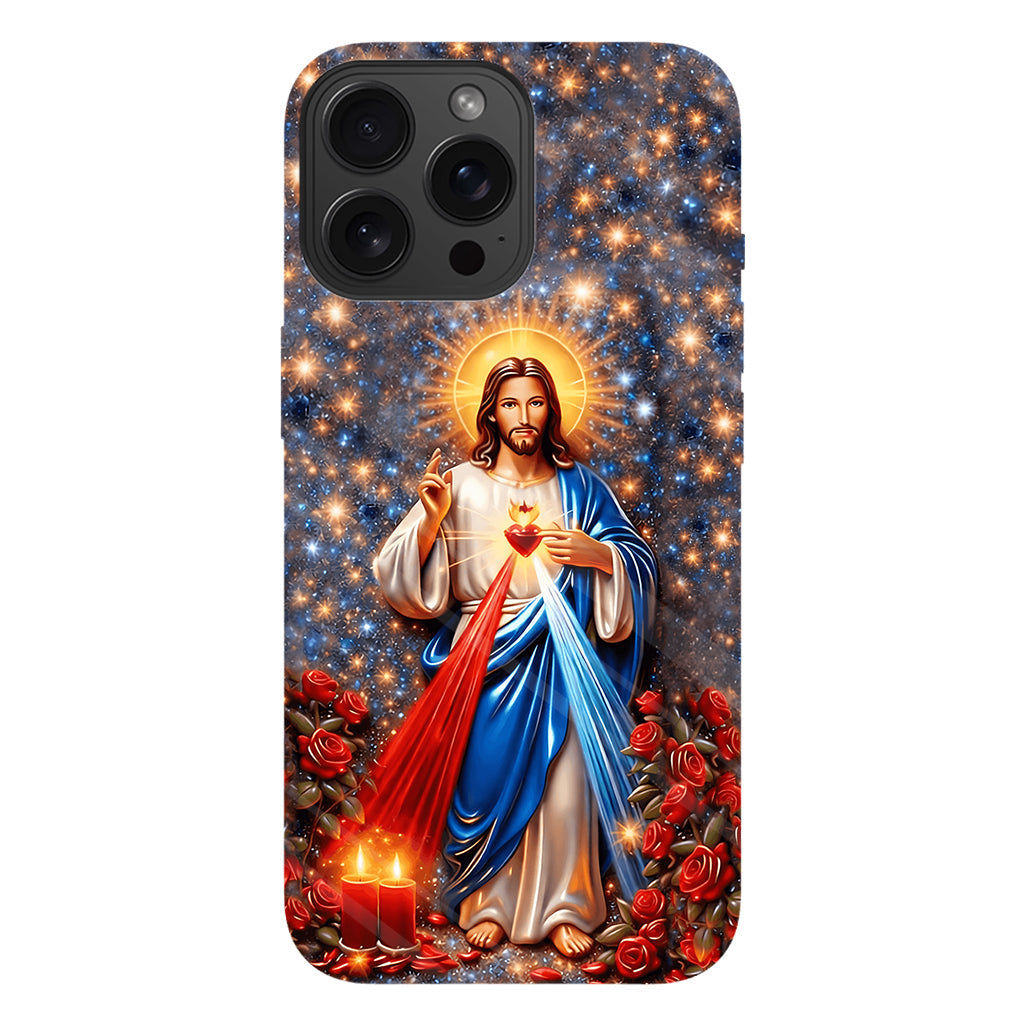 Sacred Heart of Jesus - Personalized Christian Full Print Phone Case