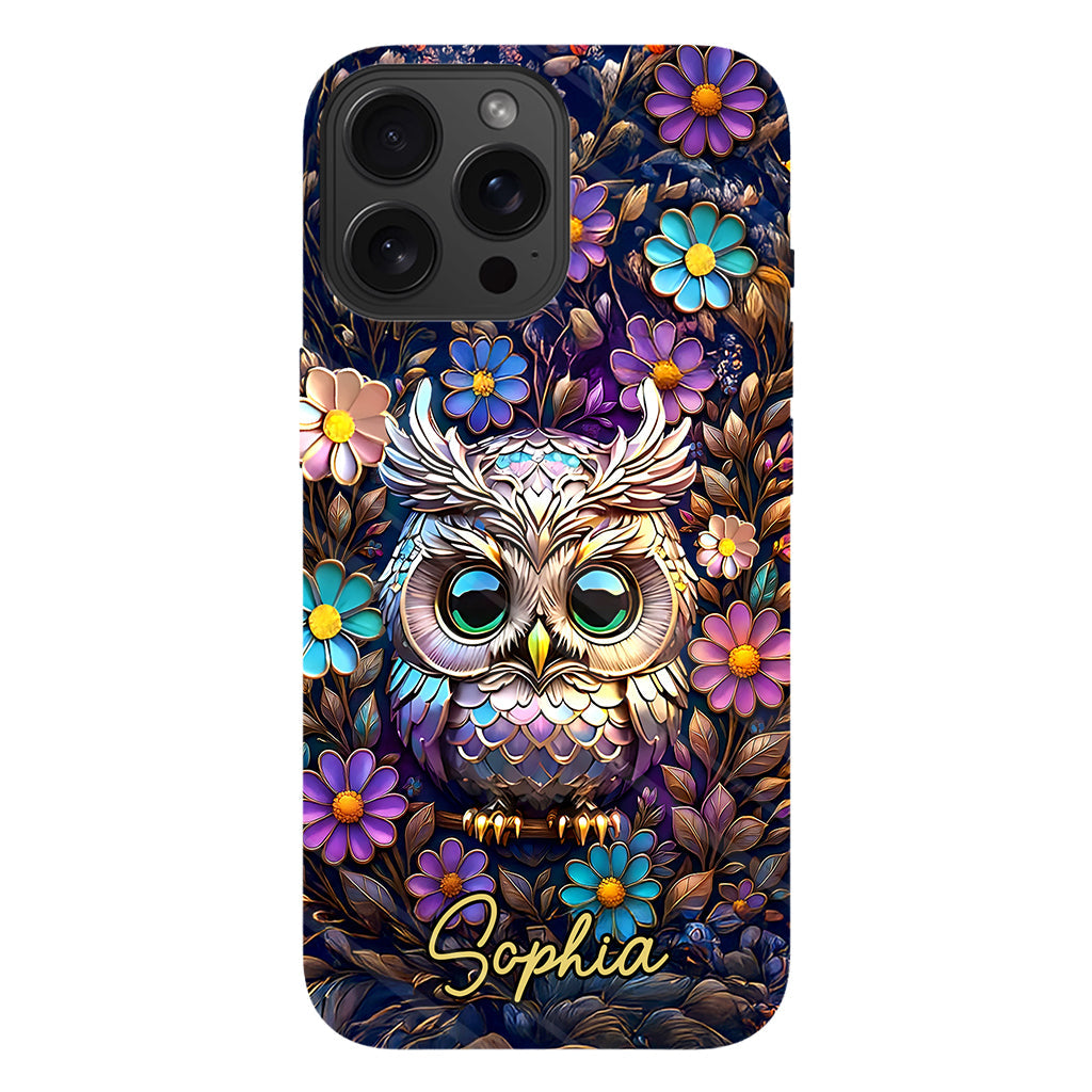 Cute Owl - Personalized Owl Full Print Phone Case