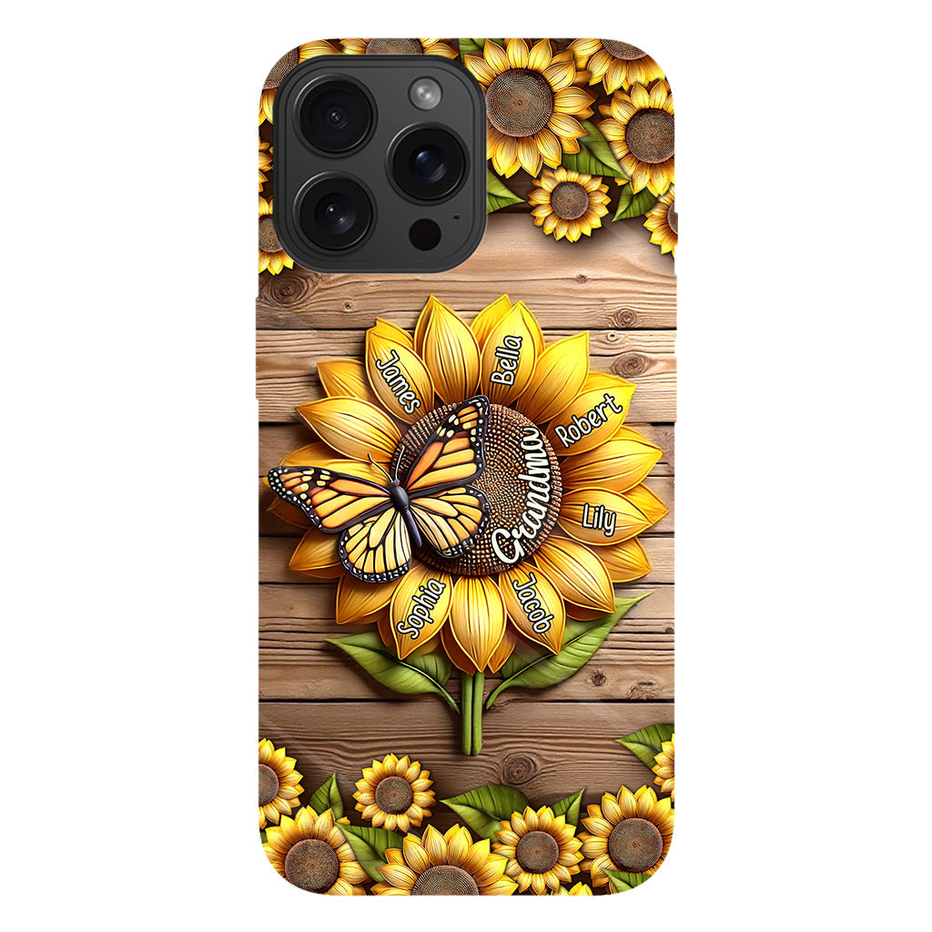 Du bist mein Sonnenschein, Oma und Mama – Personalisierte Handyhülle mit Oma-Motiv