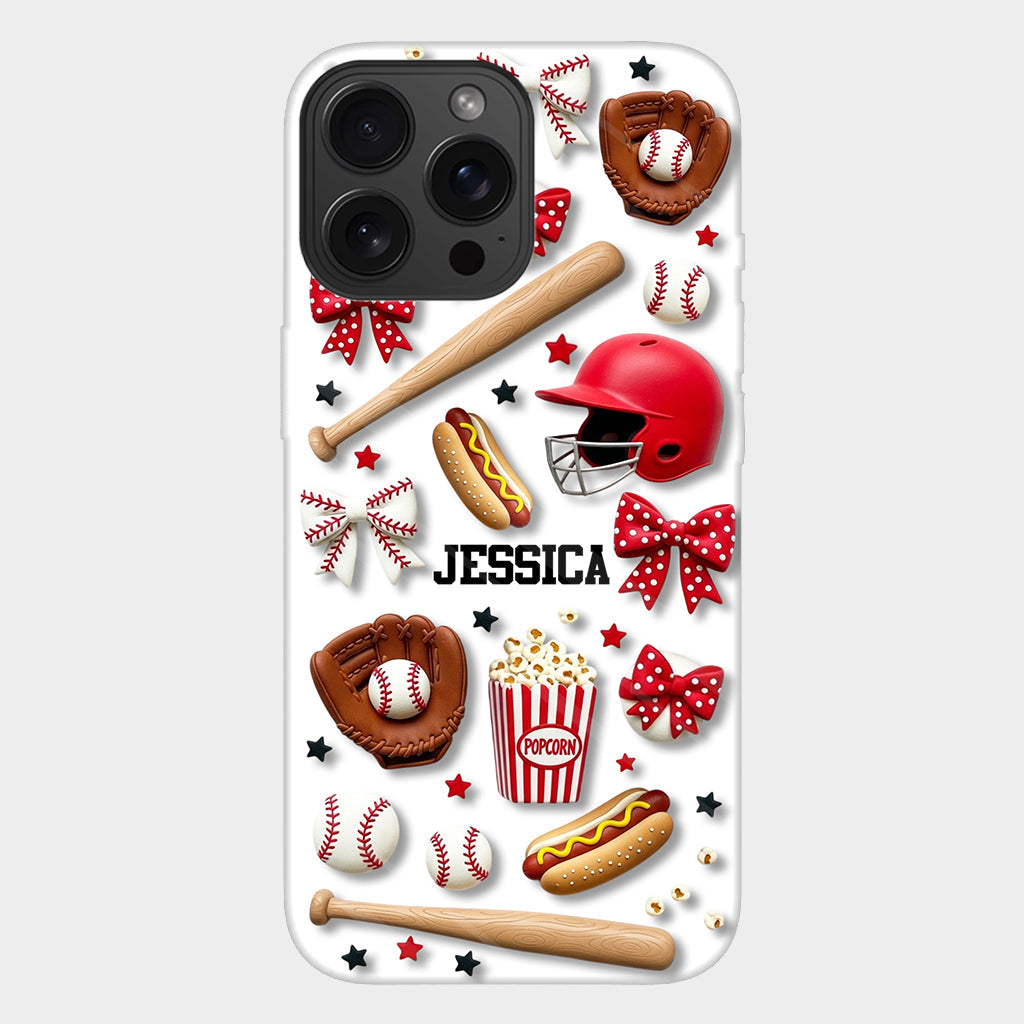 Love Baseball - Personalized Baseball Full Print Phone Case