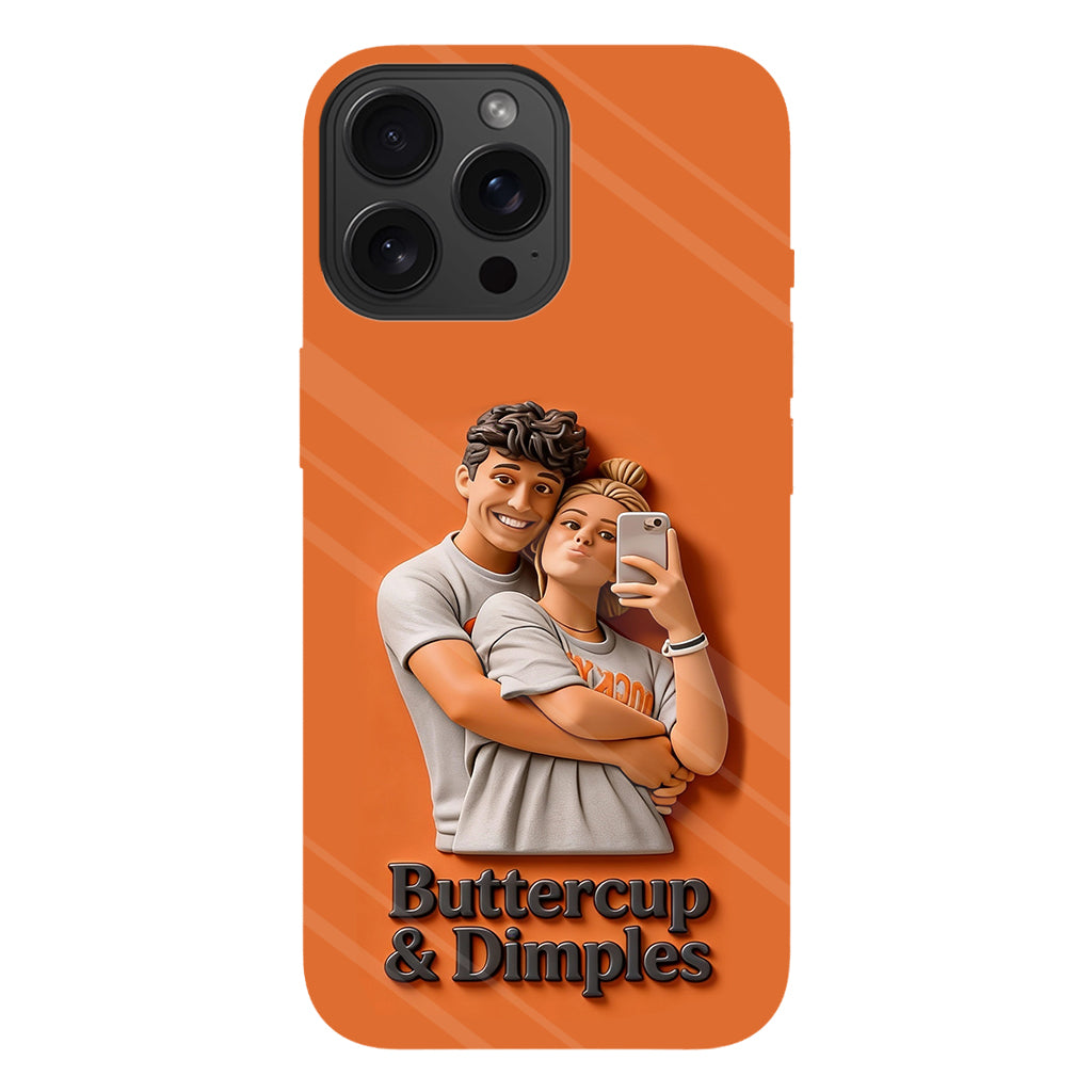 Individuell gestaltbar mit jedem Foto – Perfektes Valentinstagsgeschenk – Personalisierte Handyhülle mit vollflächigem Aufdruck für Paare