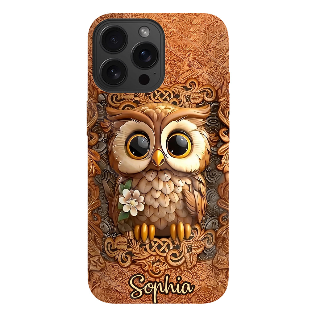 Beautiful Owl - Personalized Owl Full Print Phone Case