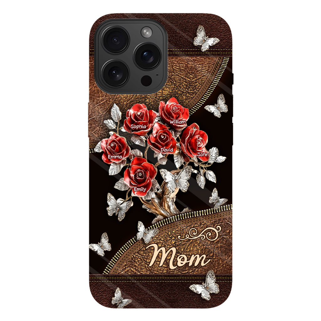 Wunderschönes Rosen-Geschenk für Mama, Oma,... - Personalisierte Handyhülle mit Vollbild-Aufdruck für Mutter